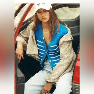 Pilcro Herringbone Cocoon Shacket Anthropologie NIB